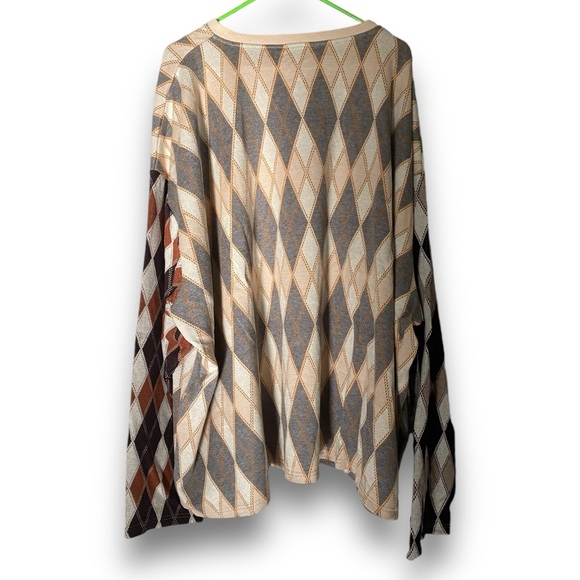 Tunnel Vision | NWT’s oversized argyle punk goth grunge dark academia sweater - Picture 6 of 10